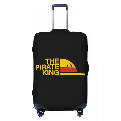 Funda de maleta de One Piece - Insignia "EL REY PIRATA" Dorada y Negra