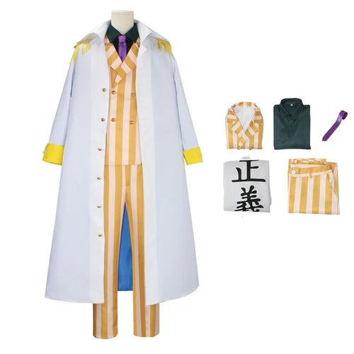 Costume Cosplay One Piece - Tenue Amiral de la Marine (Manteau "Justice")
