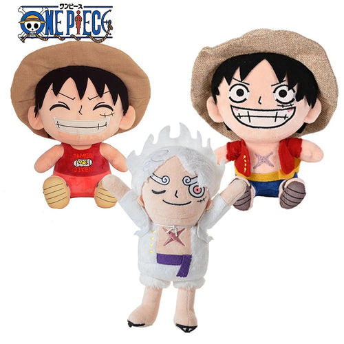 Lot de Peluches One Piece - Luffy Gear 5 & Monkey D. Luffy Chibi