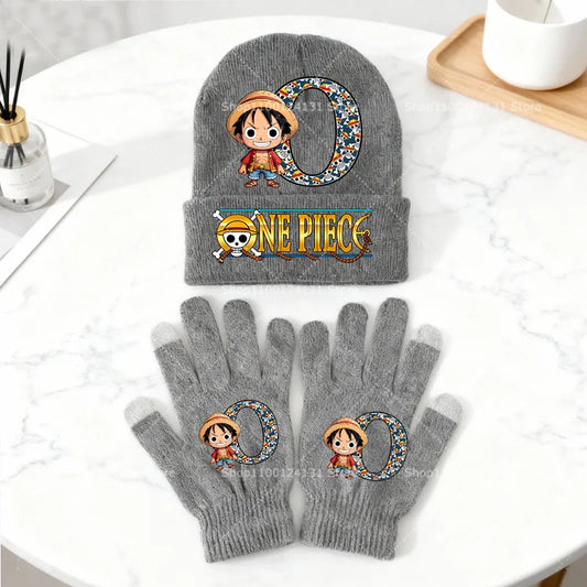 Set di guanti e berretto di paglia di Luffy di One Piece