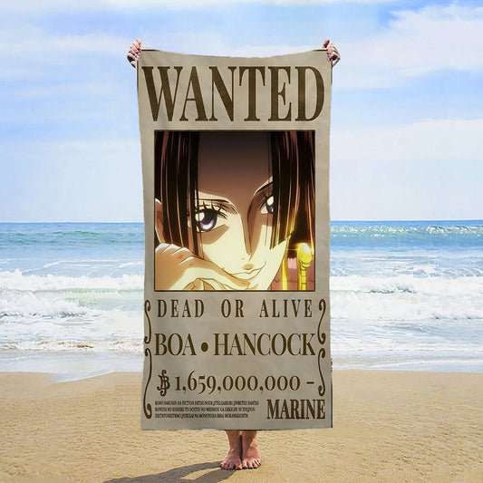 Serviette de Plage One Piece - Wanted Boa Hancock (Pirate Empress)