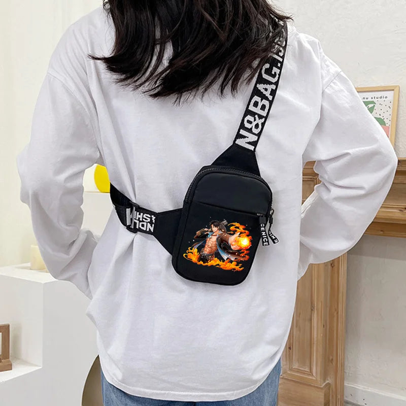Bolso de hombro de One Piece con emblema de los Piratas del Sombrero de Paja