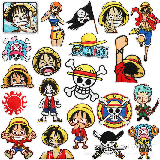 Pack de écussons One Piece - Set de 20 Pièces 3D (Équipage Mugiwara)