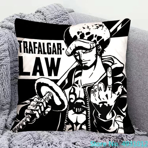 Fodera per cuscino One Piece - Trafalgar Law (Chirurgo della Morte)