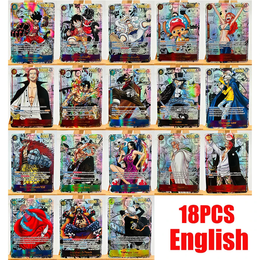 Paquete de cartas TCG de One Piece - Set Premium de 18 piezas (Inglés)