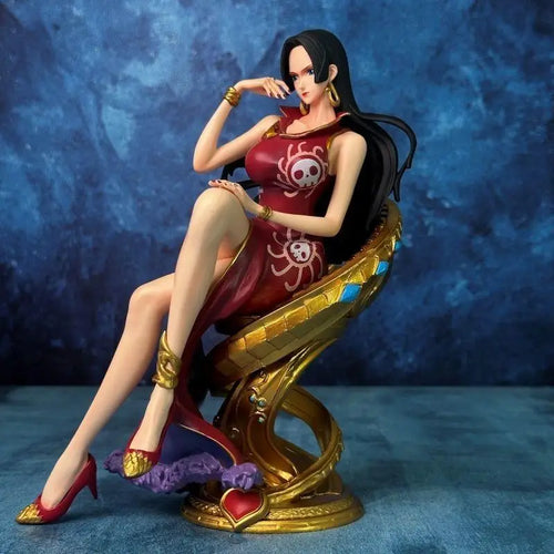 Figurine One Piece - Boa Hancock (Posture Assise Trône de Collection)