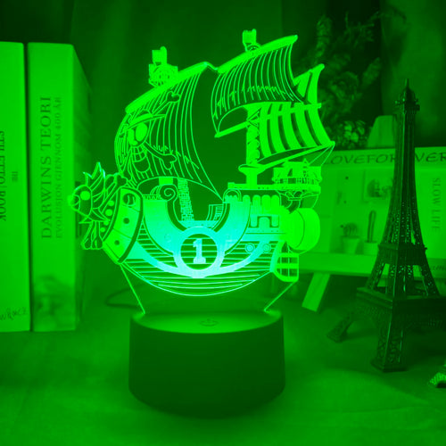 Lampe LED One Piece - Navire Thousand Sunny (Vert)