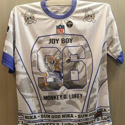 T-shirt de Foot One Piece Joy Boy - Jersey Blanc "Sun God Nika"