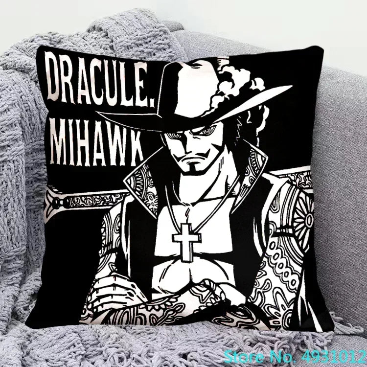 Funda de cojín de One Piece - Dracule Mihawk (Ojo de Halcón)