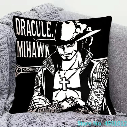 Funda de cojín de One Piece - Dracule Mihawk (Ojo de Halcón)