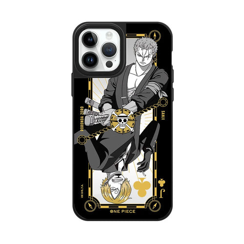 Coque iPhone One Piece – Zoro Noir & Blanc