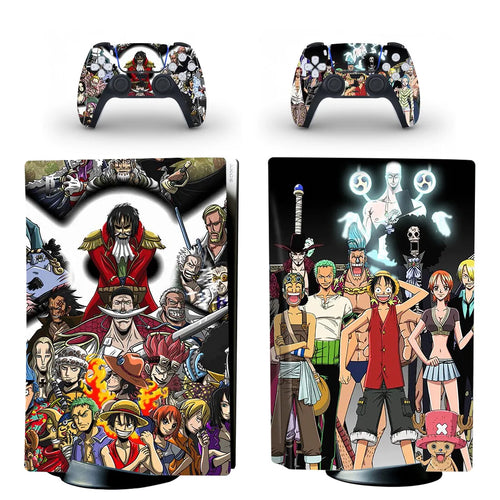 Stickers PS5 One Piece - Alliance Luffy & Law Nouveau Monde