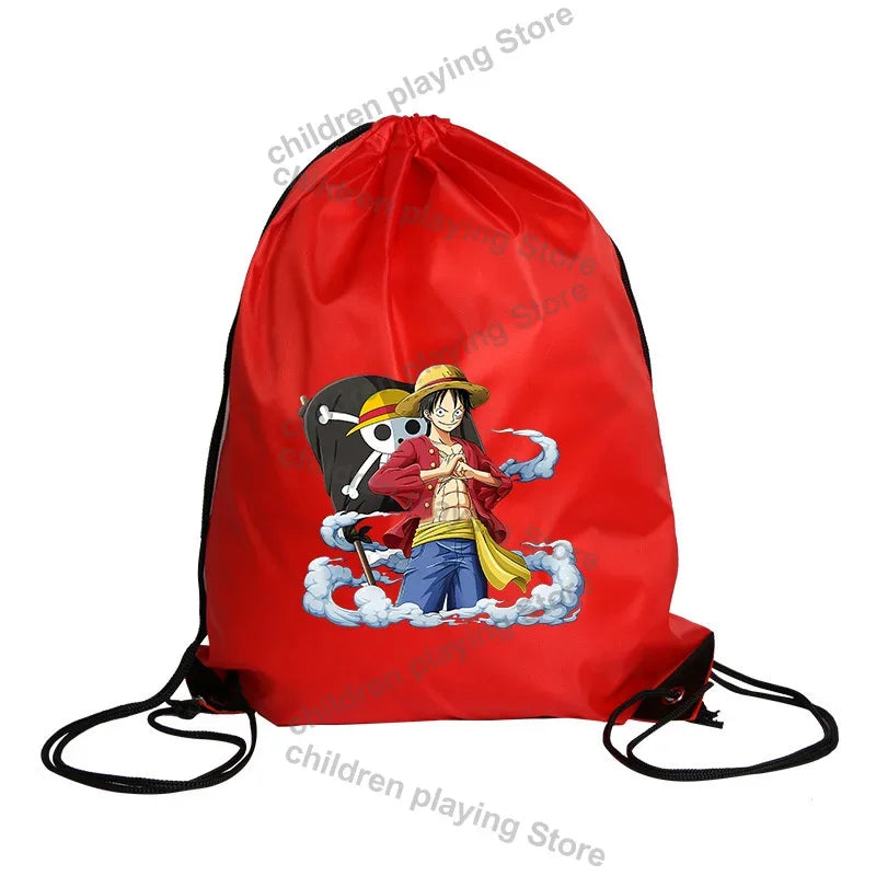 Sac à cordon One Piece – Monkey D. Luffy Action Rouge