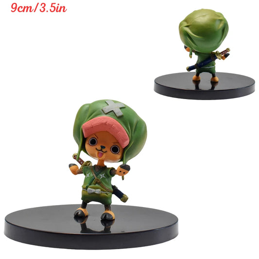 Duo de Figurines One Piece - Roronoa Zoro & Tony Tony Chopper (Style Wano)