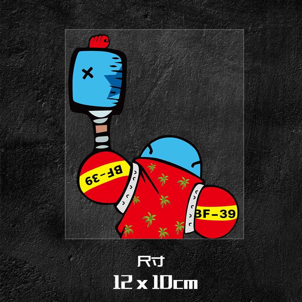 Autocollant One Piece - Main de Franky "Super!" (12x10cm)