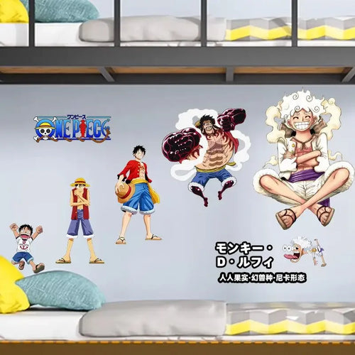 Tapiz de pared de One Piece: Ilustración chibi de la tripulación del Sombrero de Paja
