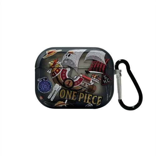 Estuche para AirPods de One Piece: Emblema pirata vintage