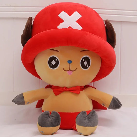 Peluche Chopper - Version Tenue Classique et Chapeau Rouge