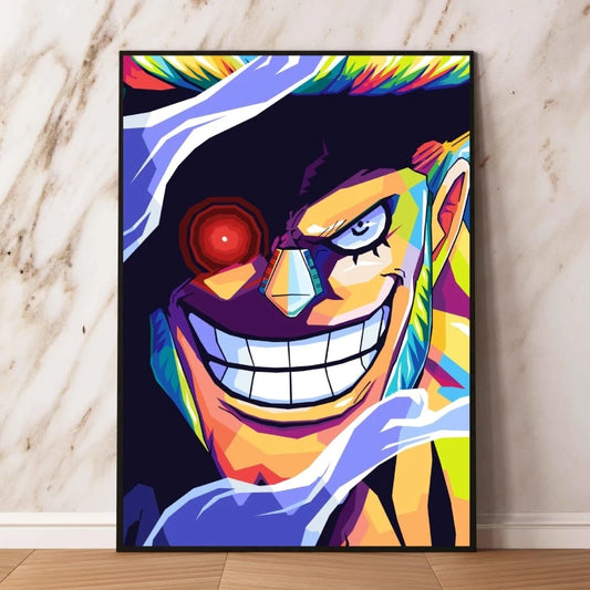 Tableau One Piece Pop Art - Franky Regard