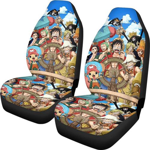 Jeu de 2 Housses de Siège One Piece - Équipage Style Wano Kuni