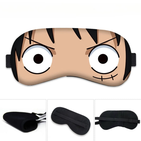 Masque de Sommeil One Piece - Design Regard de Monkey D. Luffy