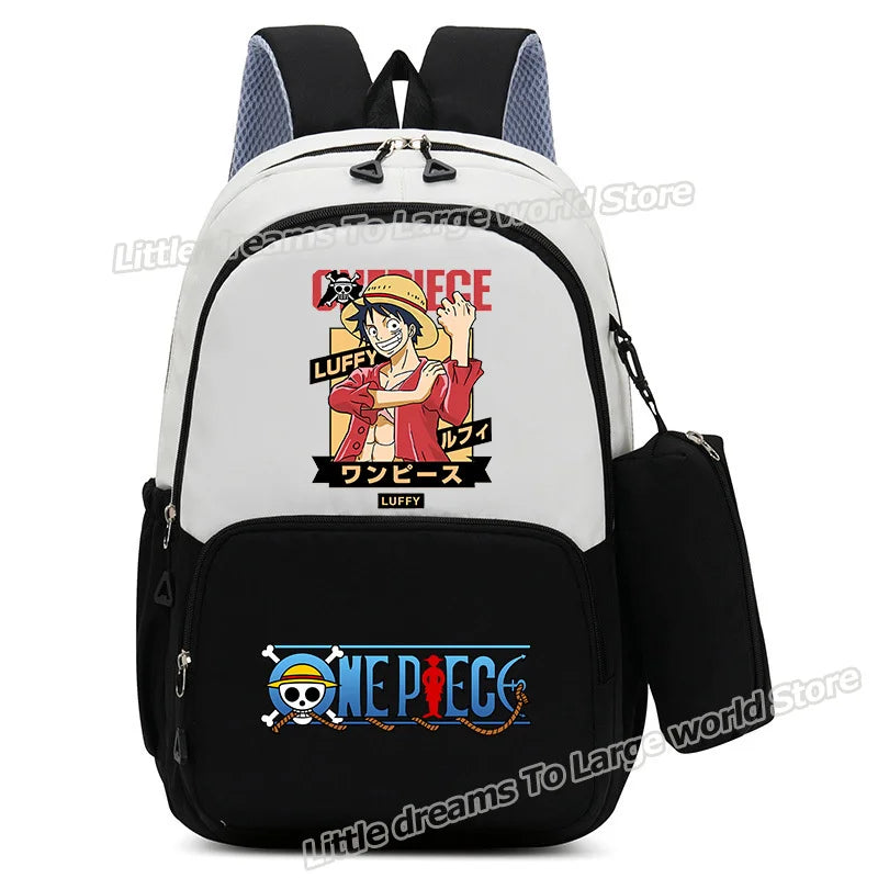Mochila One Piece – Monkey D. Luffy Manga Rojo Intenso