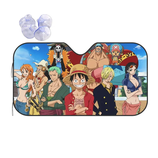Pare-soleil Voiture One Piece - Portrait Usopp Sogeking (Vitre Latérale)