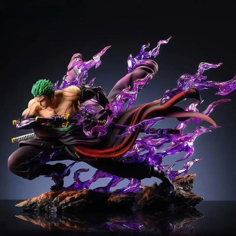 Figurine One Piece - Roronoa Zoro Attaque Spéciale (Effets Violets)
