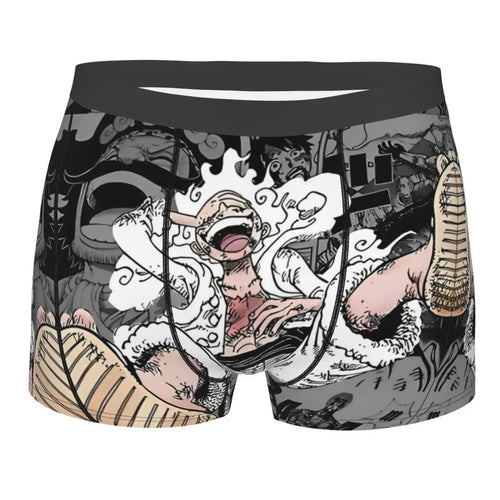 Boxer - Collage in bianco e nero di One Piece