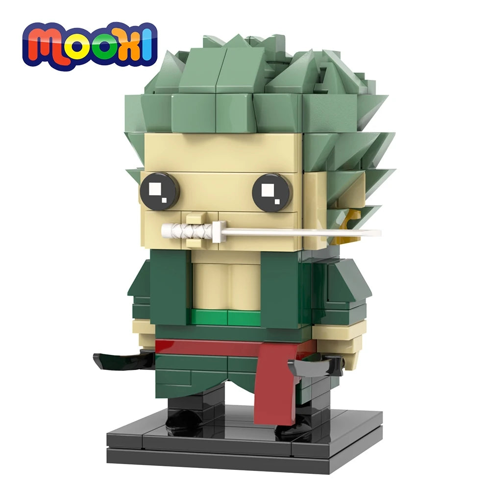 Figura de Lego One Piece - Roronoa Zoro (estilo bloque)