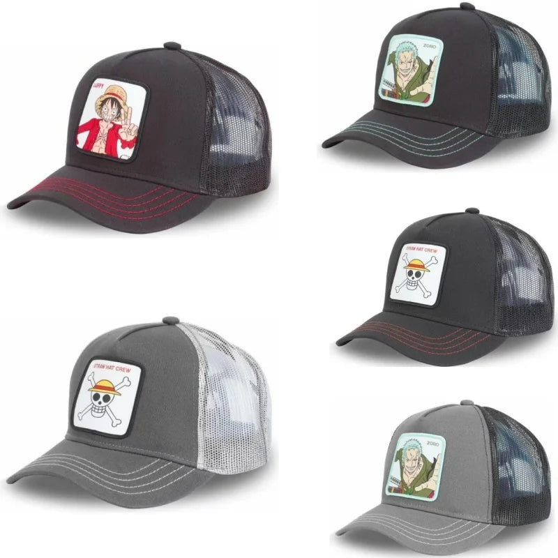 Casquette Trucker One Piece - Luffy Gris