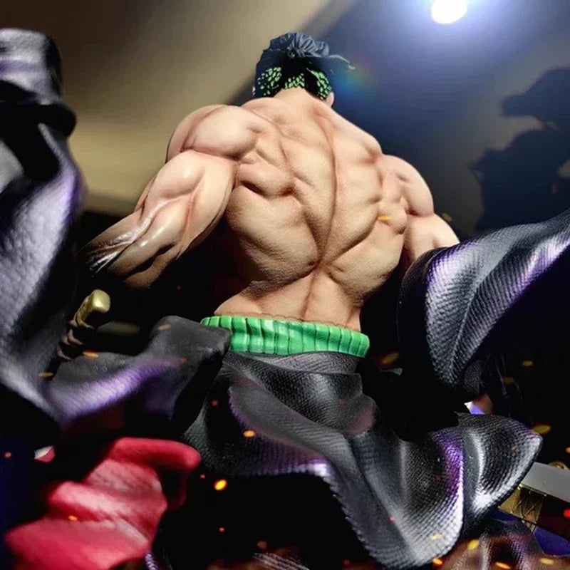 Figura de One Piece - Roronoa Zoro Triple Swords (Efectos de llama azul)