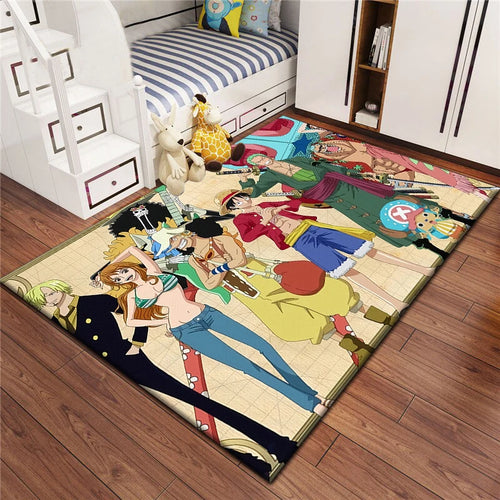 Tappeto One Piece - I cappelli di paglia in un'avventura (decorazione per il soggiorno)