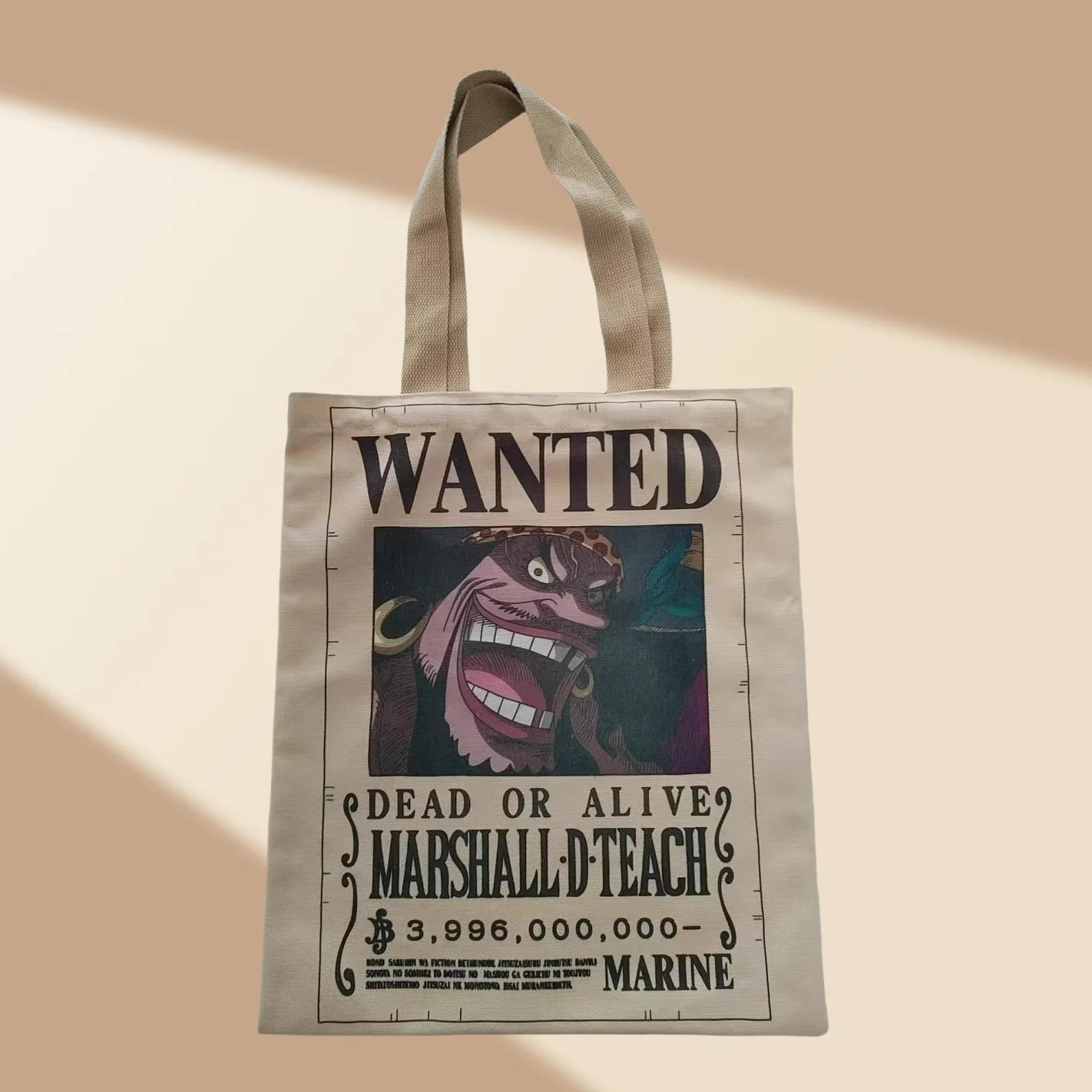 Tote Bag One Piece – Avis de Recherche Marshall D. Teach Barbe Noire