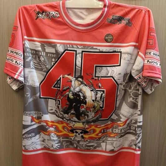 T-shirt de Foot One Piece zoro - Jersey de Sport Rouge