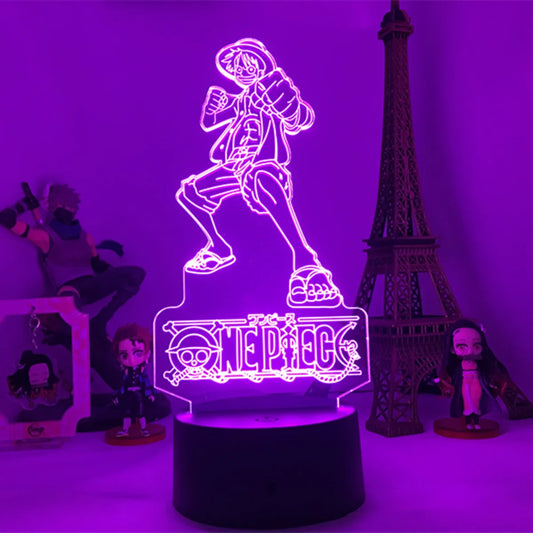 Luce notturna a LED One Piece - Jinbe il Paladino dei Mari (Viola)