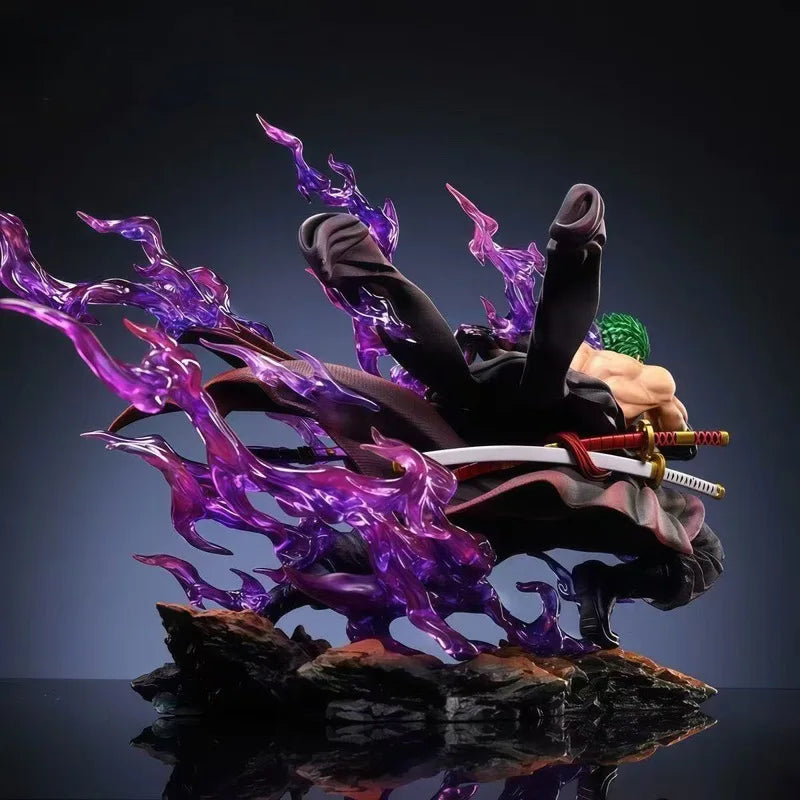 Figurine One Piece - Roronoa Zoro Attaque Spéciale (Effets Violets)