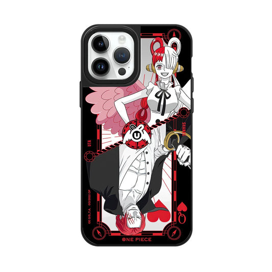 Coque iPhone One Piece – fille et shanks