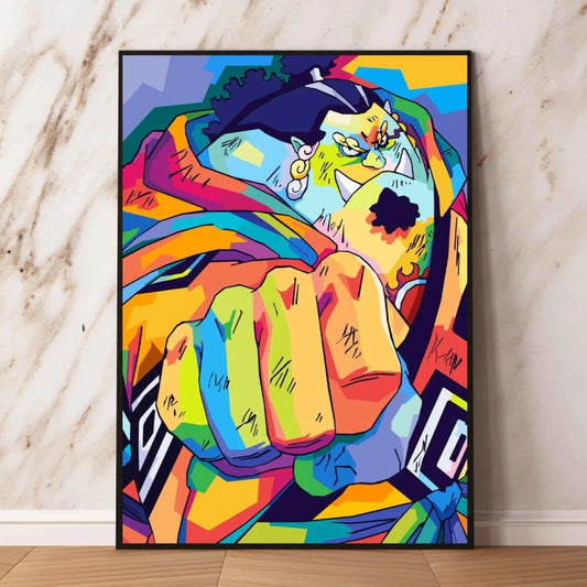 Tableau One Piece Pop Art - Jinbe Poing