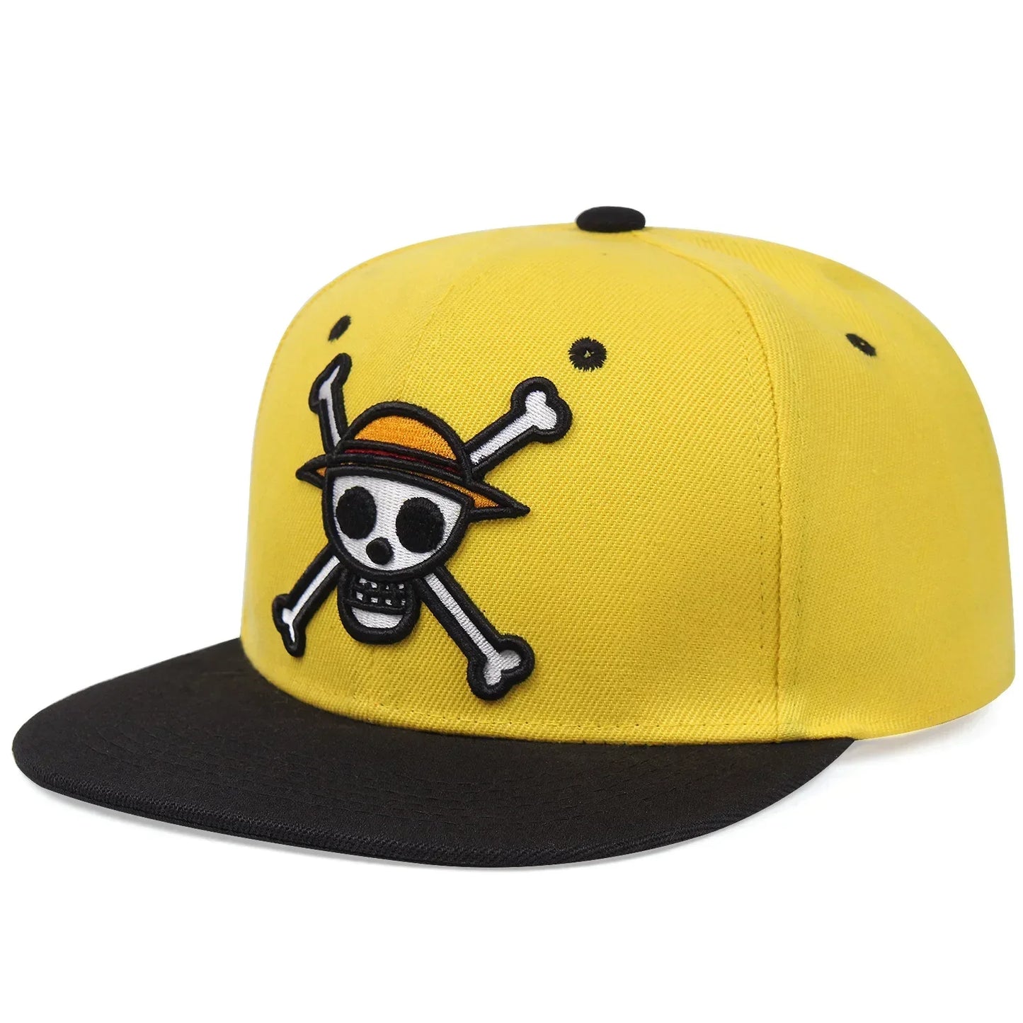 Gorra One Piece - Snapback Skull Amarilla
