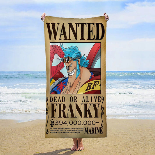 Toalla de playa de One Piece - Se busca Franky (Pirata de Hierro)