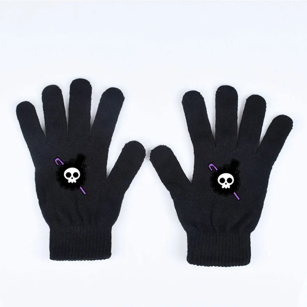 Guantes de One Piece – Pirata Calavera Morado