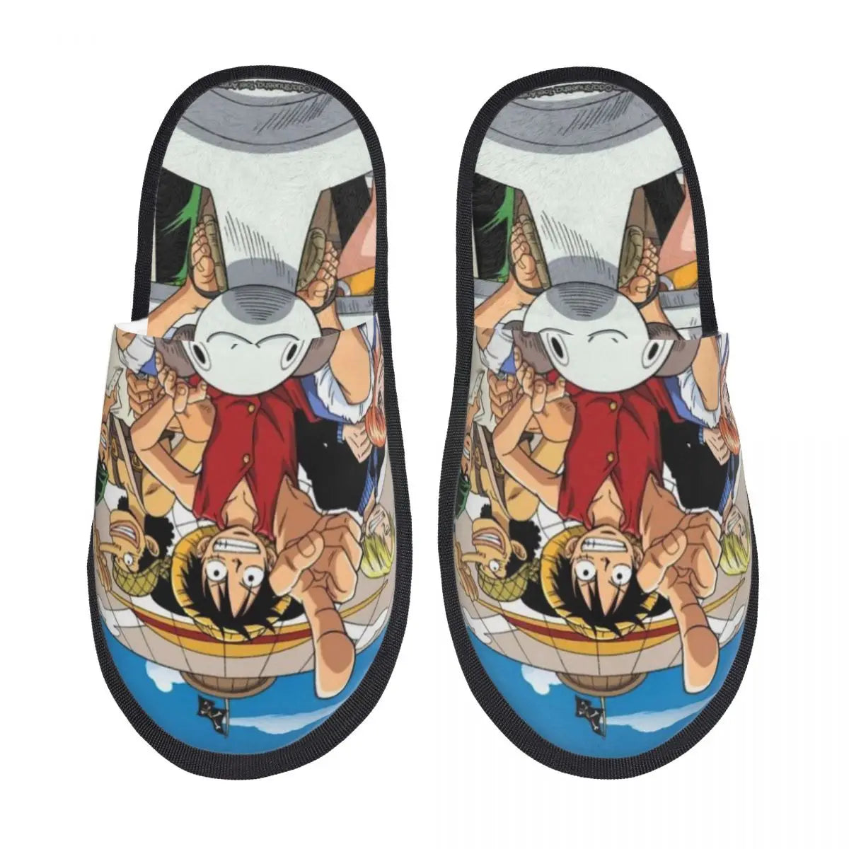 Zapatillas de One Piece - Diseño de combate dúo de Luffy y Zoro
