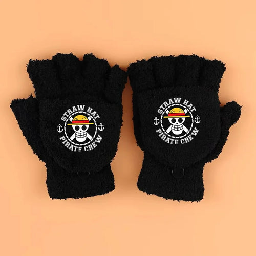 Guantes de One Piece – Emblema pirata clásico
