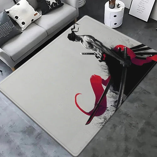 Tapis One Piece - Silhouette Nico Robin (Design Artistique Noir)