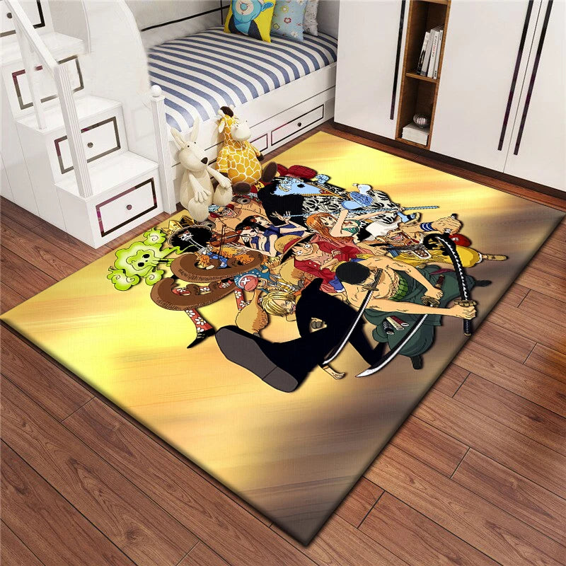 Tapis One Piece - Portrait de Groupe Équipage du Chapeau de Paille