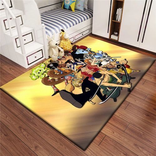 Tapis One Piece - Portrait de Groupe Équipage du Chapeau de Paille