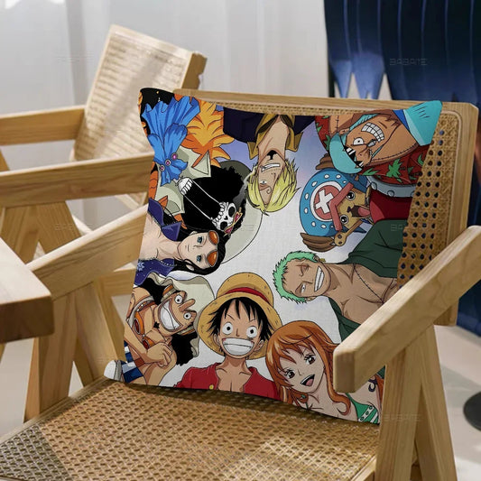 Housse de Coussin One Piece - Trio Luffy, Zoro & Sanji