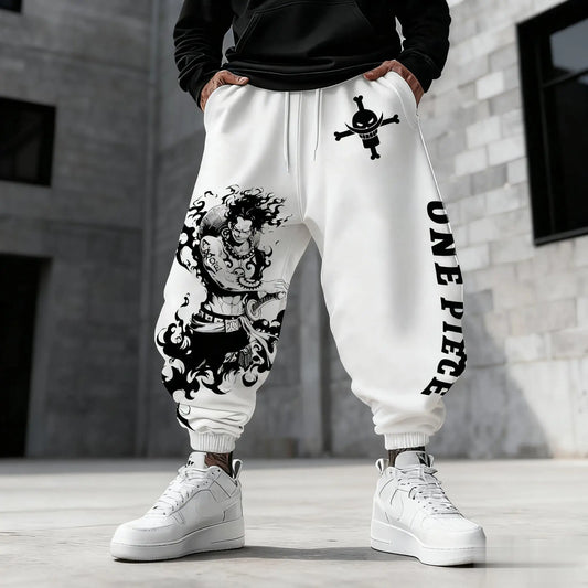 Pantalones deportivos de una pieza - Ace &amp; Sabo Silhouette (diseño blanco)