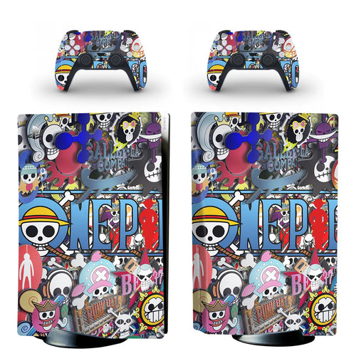 Pegatinas de One Piece para PS5: El equipo completo del Sombrero de Paja